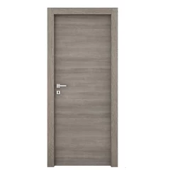 Castorama Bloc-porte Alexia Gris Clair H.204 X L.73 Cm, Poussant Droit
