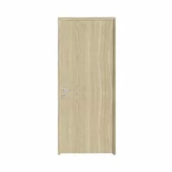 Castorama Bloc-porte Alpille Effet Chêne Naturel H.204 X L.83 Cm, Réversible