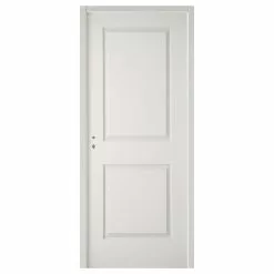 Castorama Bloc-porte Blanc 2 Panneaux Pleins H.204 X L.73 Cm, Poussant Droit