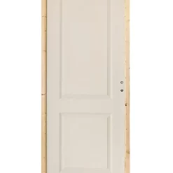 Castorama Bloc-porte Camargue Blanc Lisse Pro H.204 X L.73 Cm, Poussant Gauche
