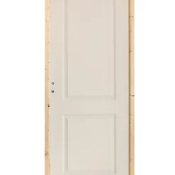 Castorama Bloc-porte Camargue Blanc Lisse Pro H.204 X L.83 Cm, Poussant Droit