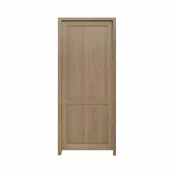 Castorama Bloc-porte Camargue Effet Chêne Naturel H.204 X L.83 Cm, Poussant Droit