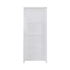 Castorama Bloc-porte Connemara 4 Panneaux Blanc H.204 X L.73 Cm, Poussant Droit