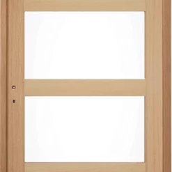 Castorama Bloc-porte Connemara Vitré H.204 X L.73 Cm, Poussant Droit