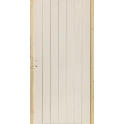 Castorama Bloc-porte Cottage 6 Lignes Blanc H.204 X L.73 Cm, Poussant Droit