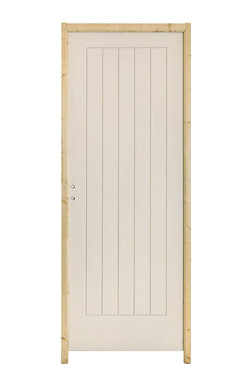Castorama Bloc-porte Cottage 6 Lignes Blanc H.204 X L.83 Cm, Poussant Droit 1 Castorama Bloc-porte Cottage 6 Lignes Blanc H.204 X L.83 Cm, Poussant Droit