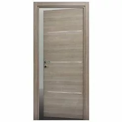 Castorama Bloc-porte Geom Triaconta écru H.204 X L.73 Cm, Poussant Gauche