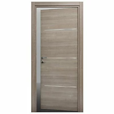 Castorama Bloc-porte Geom Triaconta écru H.204 X L.73 Cm, Poussant Gauche 1 Castorama Bloc-porte Geom Triaconta écru H.204 X L.73 Cm, Poussant Gauche