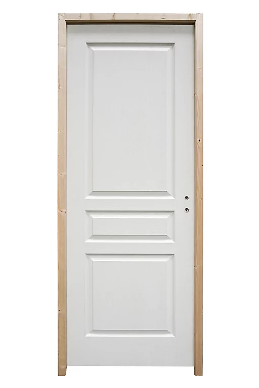 Castorama Bloc-porte Ordesa Postformé Blanc H.204 X L.63 Cm, Poussant Gauche 1 Castorama Bloc-porte Ordesa Postformé Blanc H.204 X L.63 Cm, Poussant Gauche
