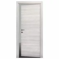 Castorama Bloc-porte Triaconta Blanchi H.204 X L.63 Cm, Poussant Droit