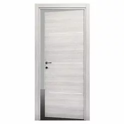 Castorama Bloc-porte Triaconta Blanchi H.204 X L.83 Cm, Poussant Gauche