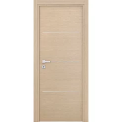 Castorama Bloc-porte Triaconta Bois Naturel H.204 X L.83 Cm, Poussant Droit