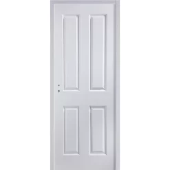 Castorama Bloc-porte Victoria Blanc H.204 X L.73 Cm, Poussant Gauche