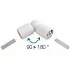 Castorama Coude Variable De 90° à 180° En Alu Blanc