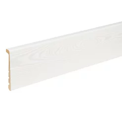 Castorama Couvre-plinthe MDF Effet Hêtre Blanc 220 X 13 Cm, ép. 16 Mm
