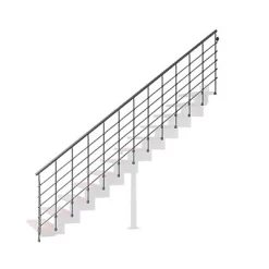 Castorama Eléments Garde-corps 4 Colonnes Magia 90 X-tra Gris Fonte