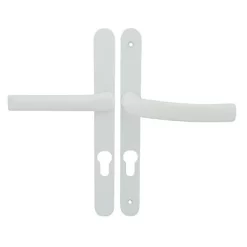 Castorama Ensemble Poignées De Porte Plaque étroite Saillie Reduite Colours Dai Blanc