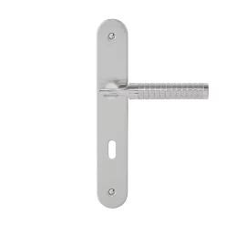 Castorama Ensemble Poignées De Porte Serrure 195 COLOURS Esles Chrome