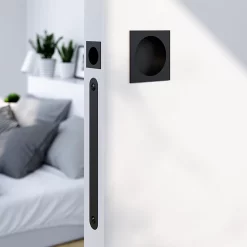 Castorama Galandage Carré à Visser GoodHome Irvil Mat Noir Ø55.5mm