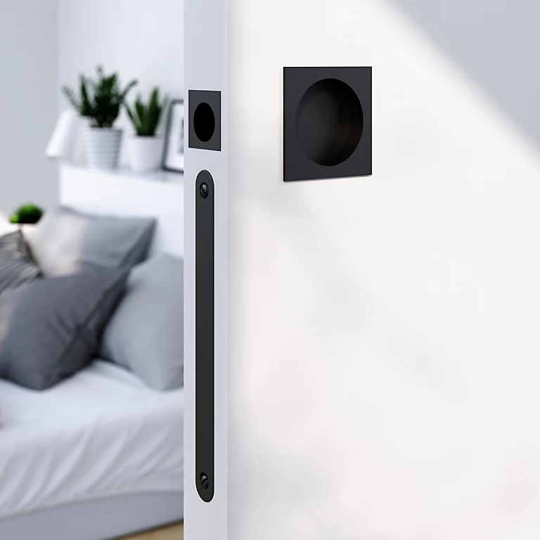 Castorama Galandage Carré à Visser GoodHome Irvil Mat Noir Ø55.5mm 1 Castorama Galandage Carré à Visser GoodHome Irvil Mat Noir Ø55.5mm