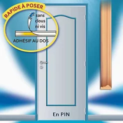 Castorama Habillage De Porte Skylab En Pin 1 Panneau Chapeau De Gendarme
