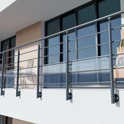 Castorama Kit Garde Corps Latéral Oxalis Gris 2m