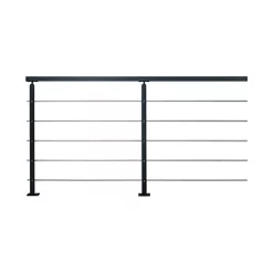 Castorama Pack Balustre Universo Alu Noir Sablé 2ml