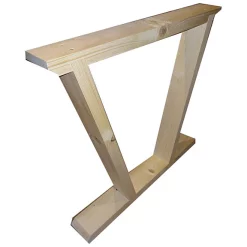 Castorama Pied De Table Bois Brut L.79 X 7 H.4 Cm