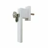Castorama Poignée Alu Carré Blanc Et 3 Clés Pour Fenêtre Pvc