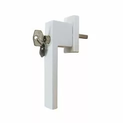 Castorama Poignée Alu Carré Blanc Et 3 Clés Pour Fenêtre Pvc