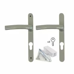 Castorama Poignée Alu Carré Cylindre Argent Pour Porte Fenêtre Bois