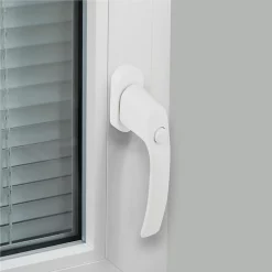 Castorama Poignée De Fenêtre Avec Bouton-poussoir Miniac PVC Blanc L.2,9 X H.15,4 X P.6 Cm