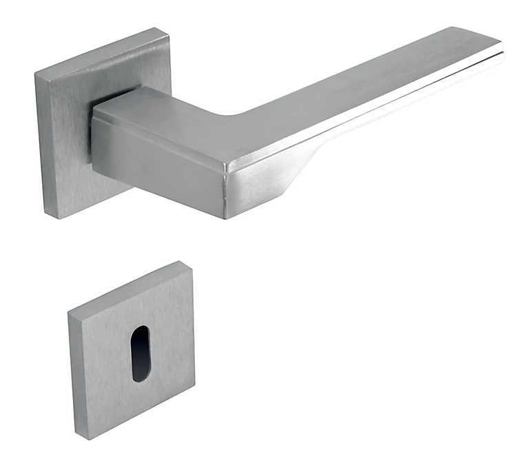 Castorama Poignée Sur Rosace Carrée + Clé Tiffanis Satinée 1 Castorama Poignée Sur Rosace Carrée + Clé Tiffanis Satinée