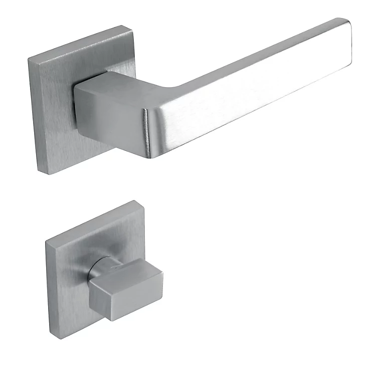 Castorama Poignée Sur Rosace Carrée + Condamnation Shelby Satinée 1 Castorama Poignée Sur Rosace Carrée + Condamnation Shelby Satinée