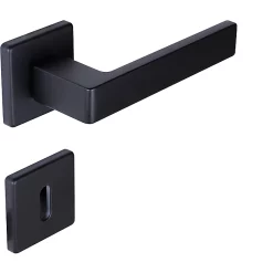 Castorama Poignée Sur Rosace Clef Shelby Noir Mat