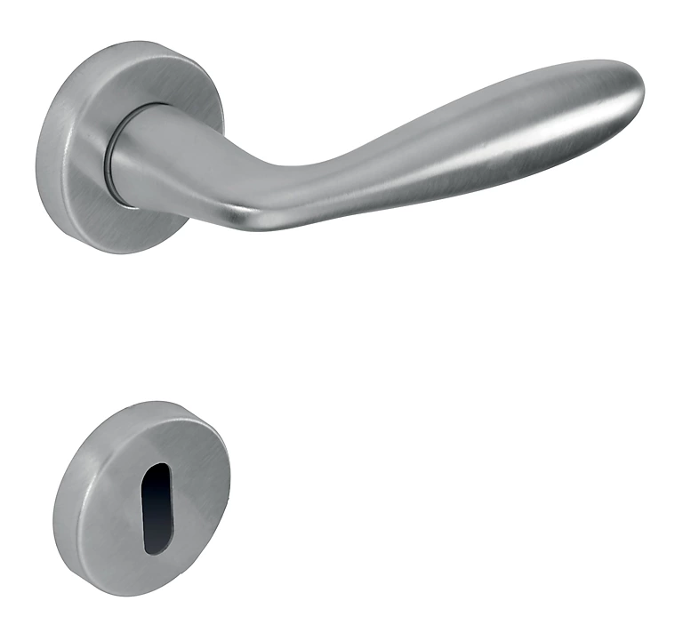 Castorama Poignée Sur Rosace Ronde + Clé Antea Satinée 1 Castorama Poignée Sur Rosace Ronde + Clé Antea Satinée