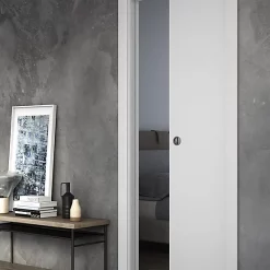 Castorama Porte Coulissante Arithmos Laqué Blanc H.204 X L.93 Cm