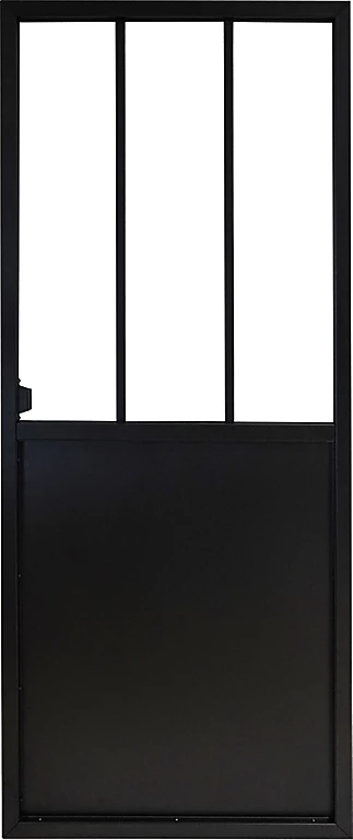 Castorama Porte Coulissante Atelier Noire 3 Vitrages H.204 X L.83 Cm 1 Castorama Porte Coulissante Atelier Noire 3 Vitrages H.204 X L.83 Cm
