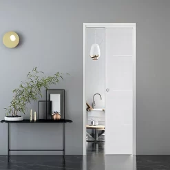 Castorama Porte Coulissante Triaconta Blanchi H.204 X L.93 Cm