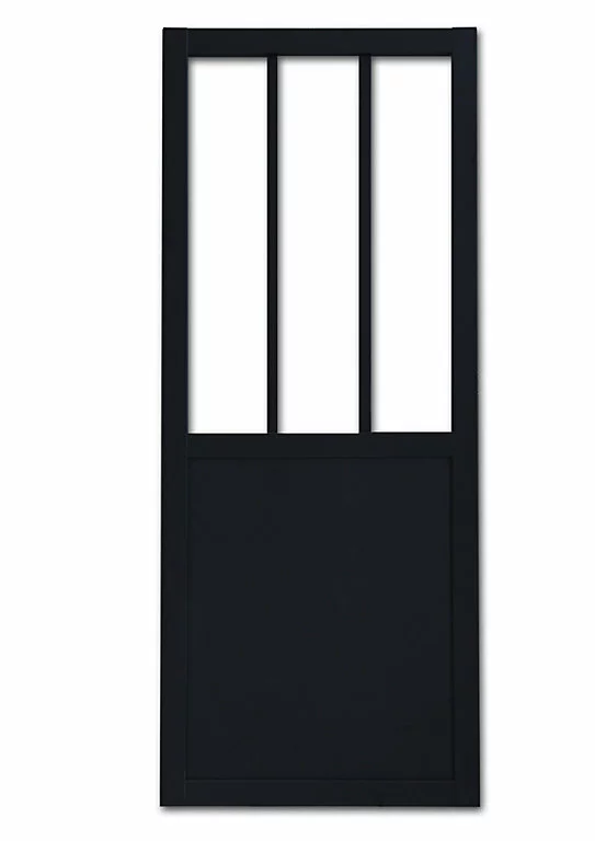 Castorama Porte Coulissante Vitrée Esprit Atelier Noir H.204 X L.93 Cm 1 Castorama Porte Coulissante Vitrée Esprit Atelier Noir H.204 X L.93 Cm