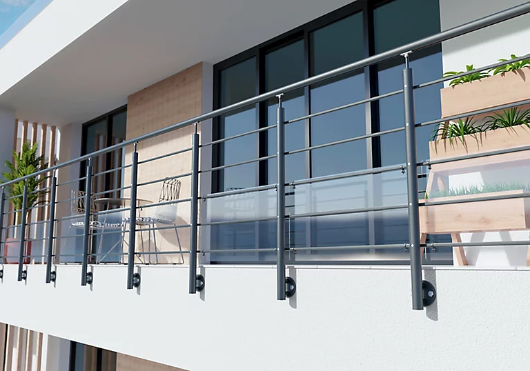 Castorama Poteau Latéral Pour Garde Corps Oxalis Gris 1 Castorama Poteau Latéral Pour Garde Corps Oxalis Gris