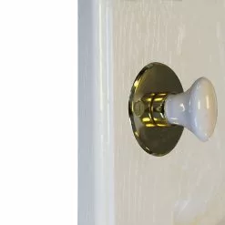 Castorama Rosace De Fonction Rond à Visser à Condamnation GoodHome Brillant Or Ø48mm