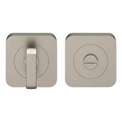 Castorama Rosace De Fonction Rond à Visser à Condamnation GoodHome Duod Effet Nickel Satin Gris Ø52.5mm
