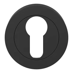 Castorama Rosace De Fonction Rond à Visser GoodHome Duod Mat Noir Ø50mm