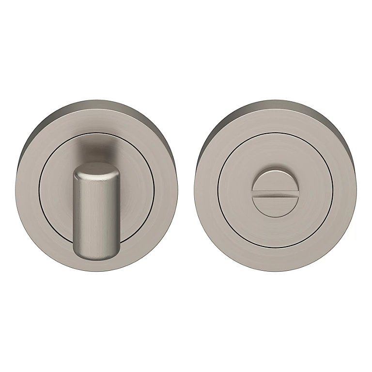 Castorama Rosace De Fonction Rond Tube à Visser à Condamnation GoodHome Duod Effet Nickel Satin Gris Ø50mm 1 Castorama Rosace De Fonction Rond Tube à Visser à Condamnation GoodHome Duod Effet Nickel Satin Gris Ø50mm